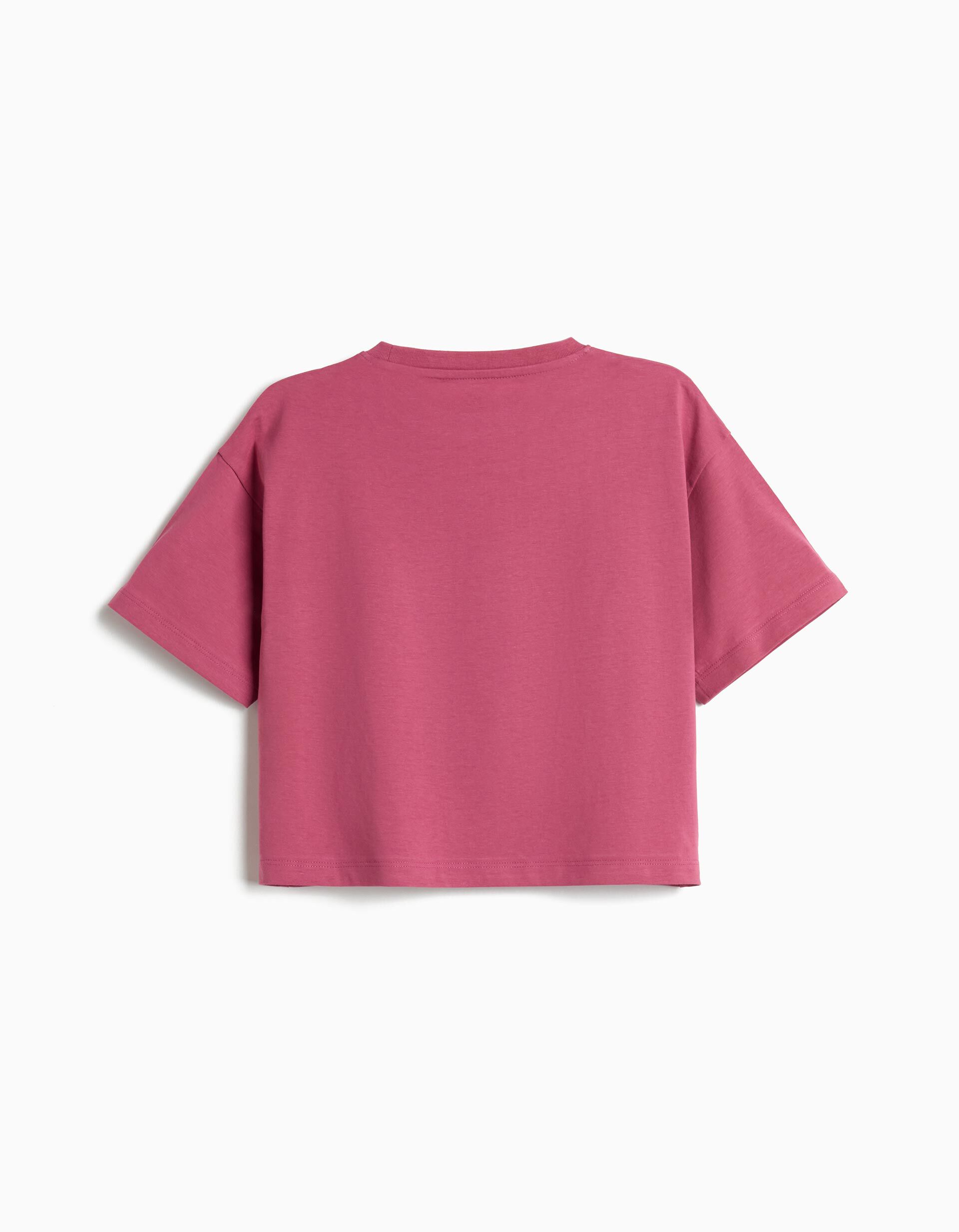 Comprar Online T-shirt Estampada, Menina, Rosa Escuro