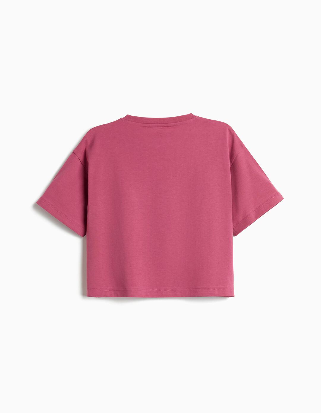 T-shirt Estampada, Menina, Rosa Escuro