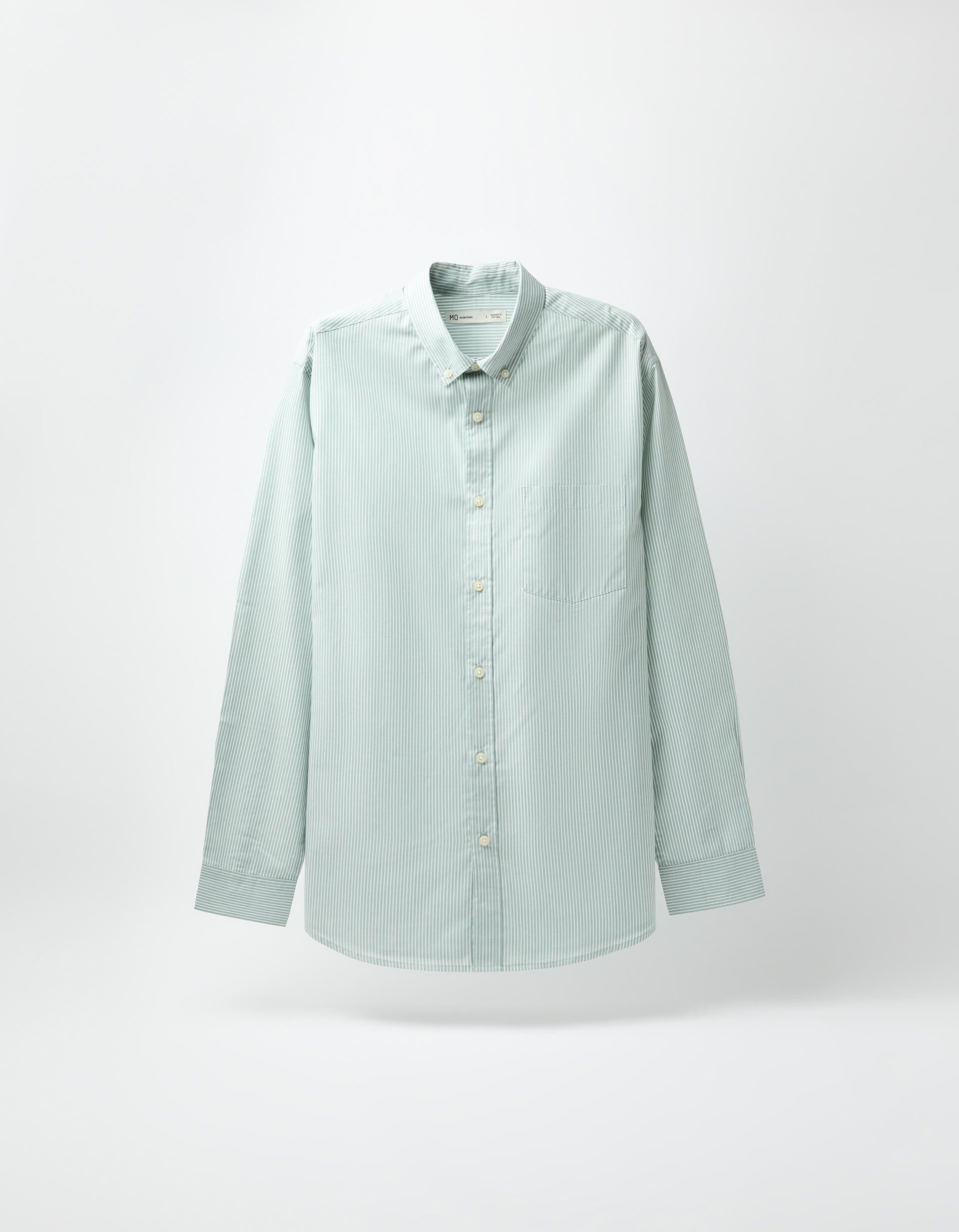 Comprar Online Camisa Riscas, Homem, Verde