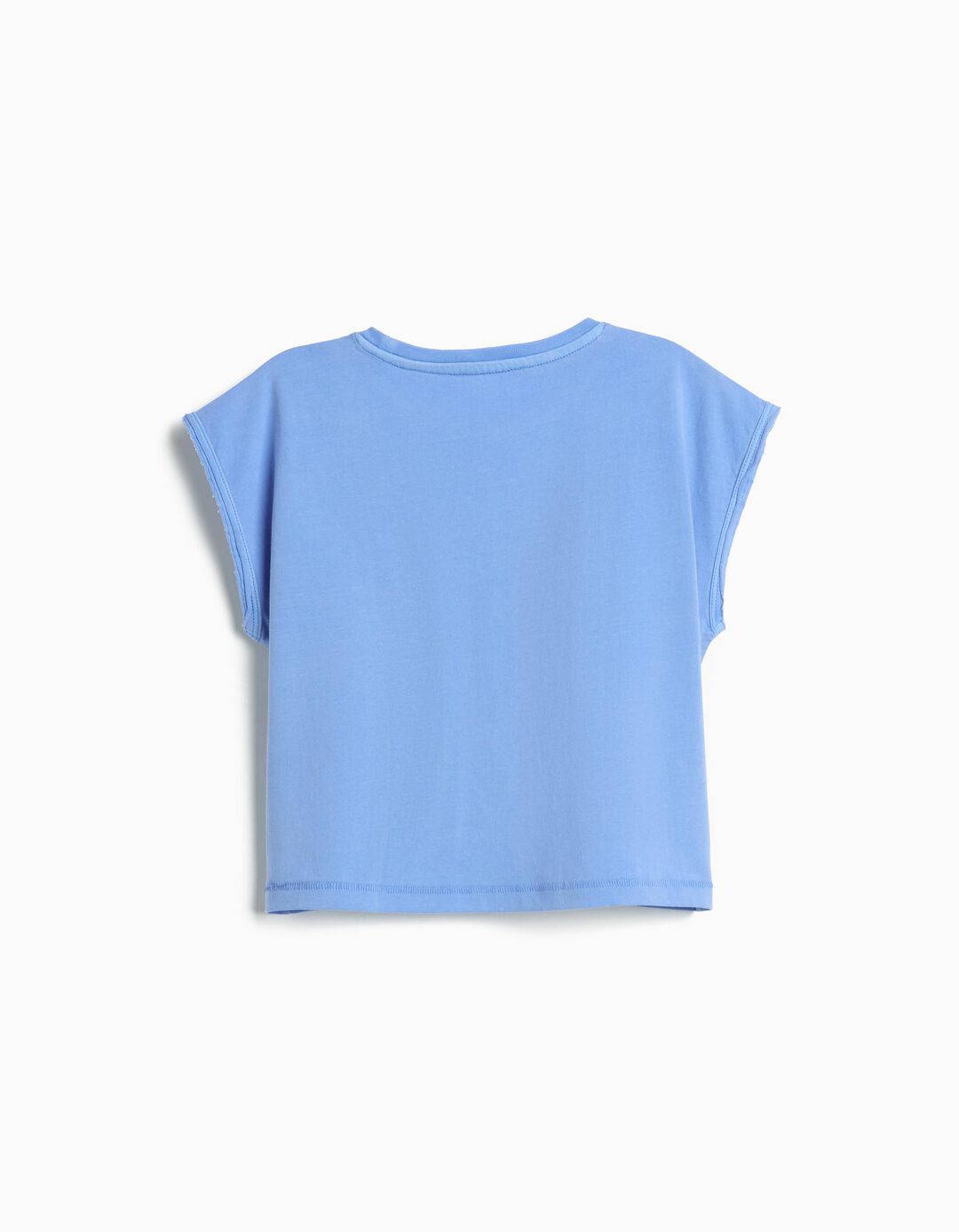 T-shirt Estampada, Menina, Azul