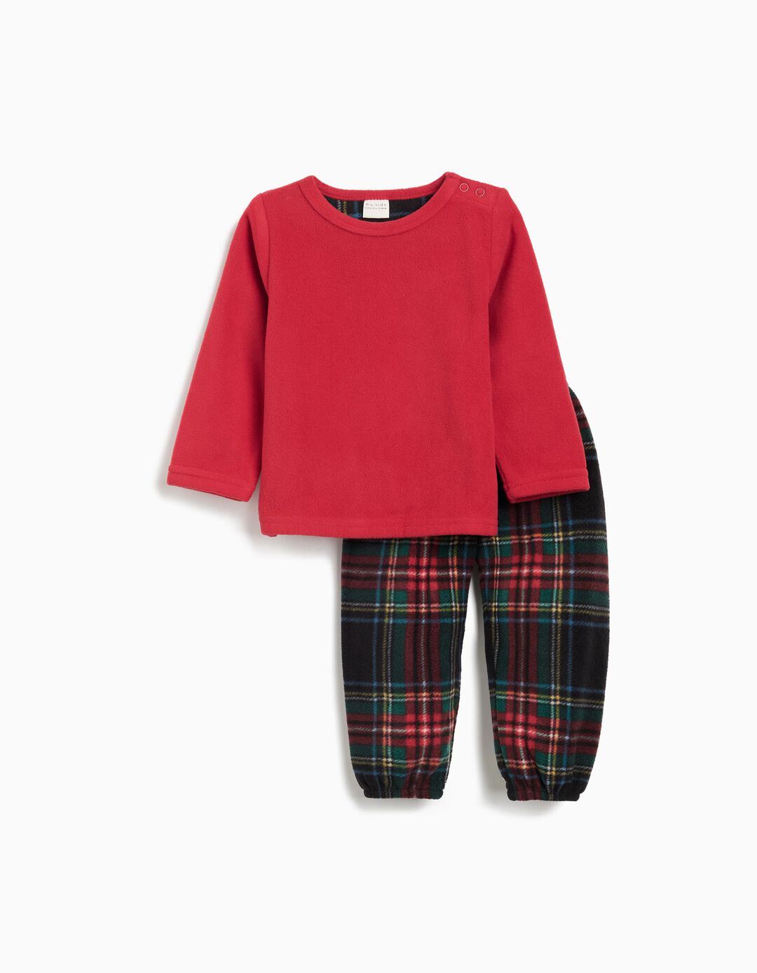 Pijama Polar de Natal, Menino, Vermelho