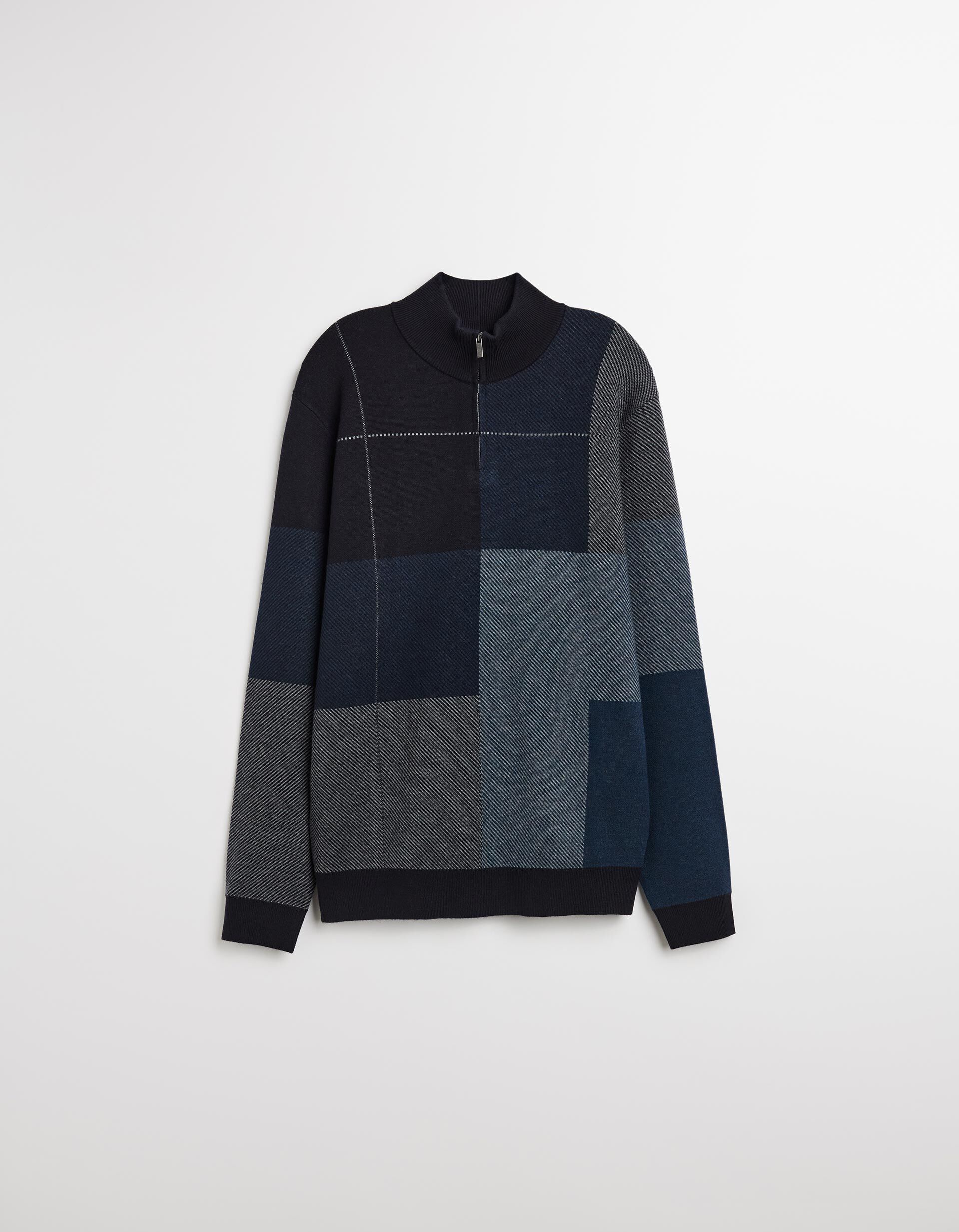 Comprar Online Camisola de Malha Fecho de Correr, Homem, Azul Escuro