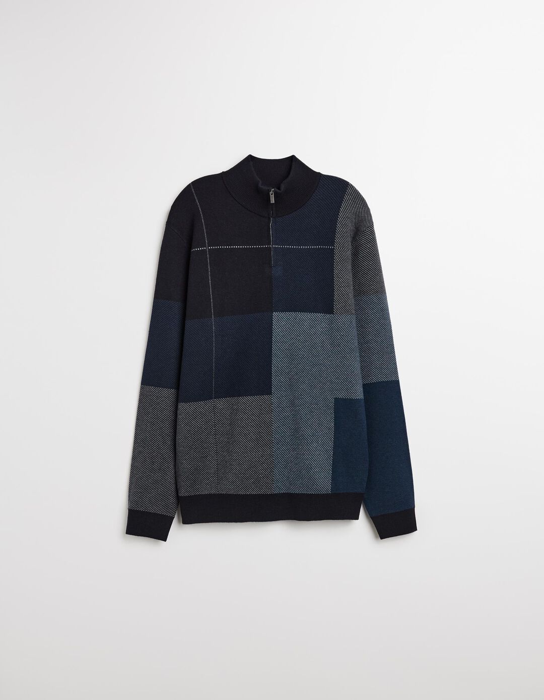 Camisola de Malha Fecho de Correr, Homem, Azul Escuro