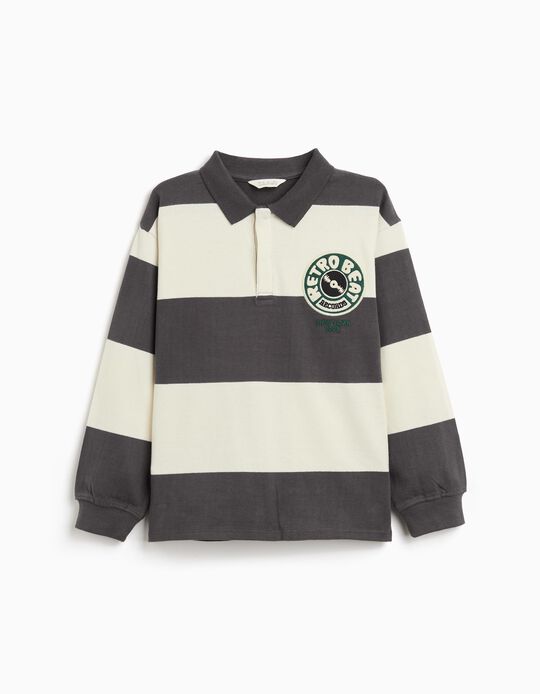 Comprar Online Polo Riscas, Menino, Cinzento Escuro
