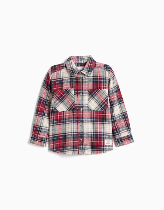 Comprar Online Camisa Xadrez, Menino, Vermelho