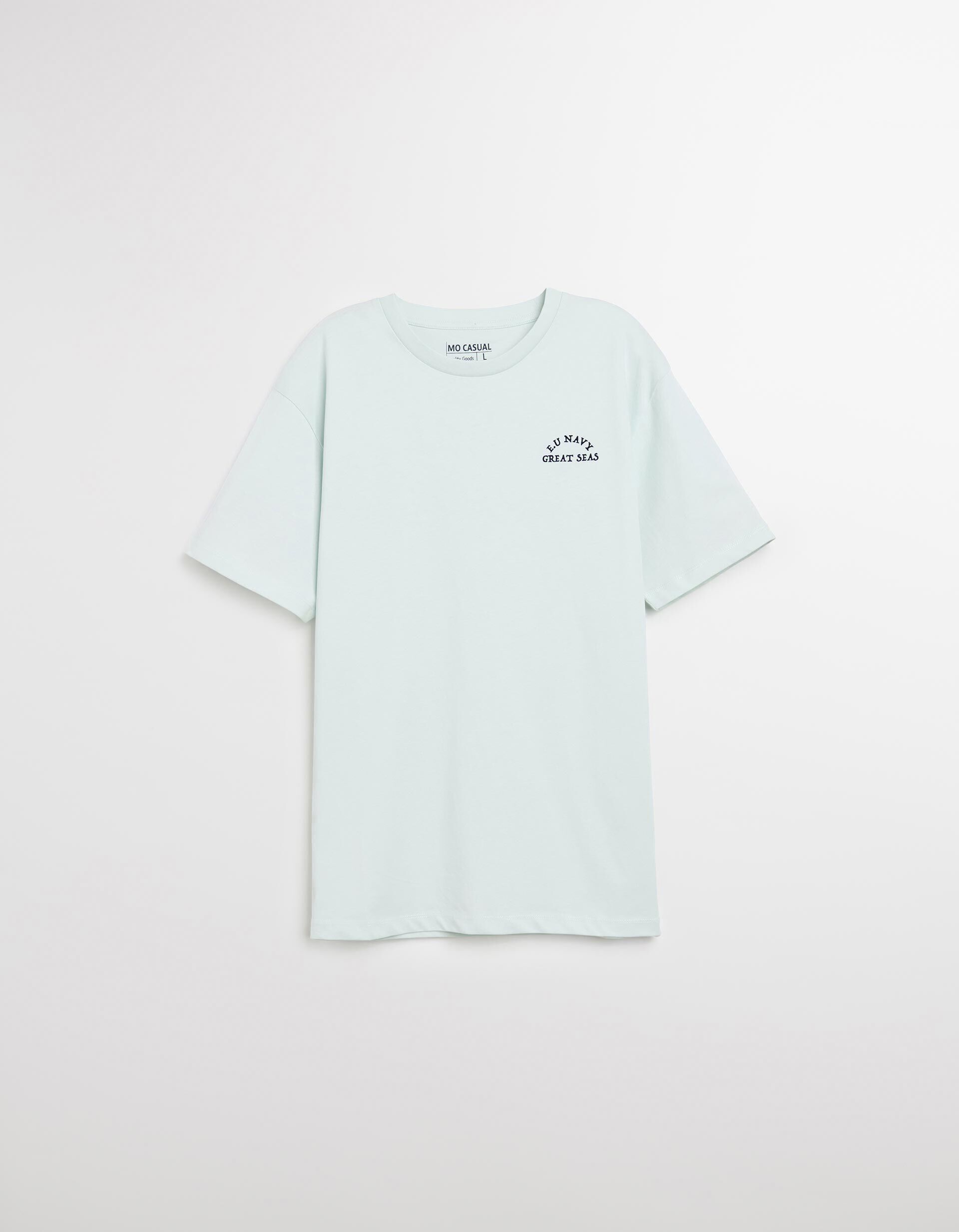 Comprar Online T-shirt Print, Homem, Azul Claro