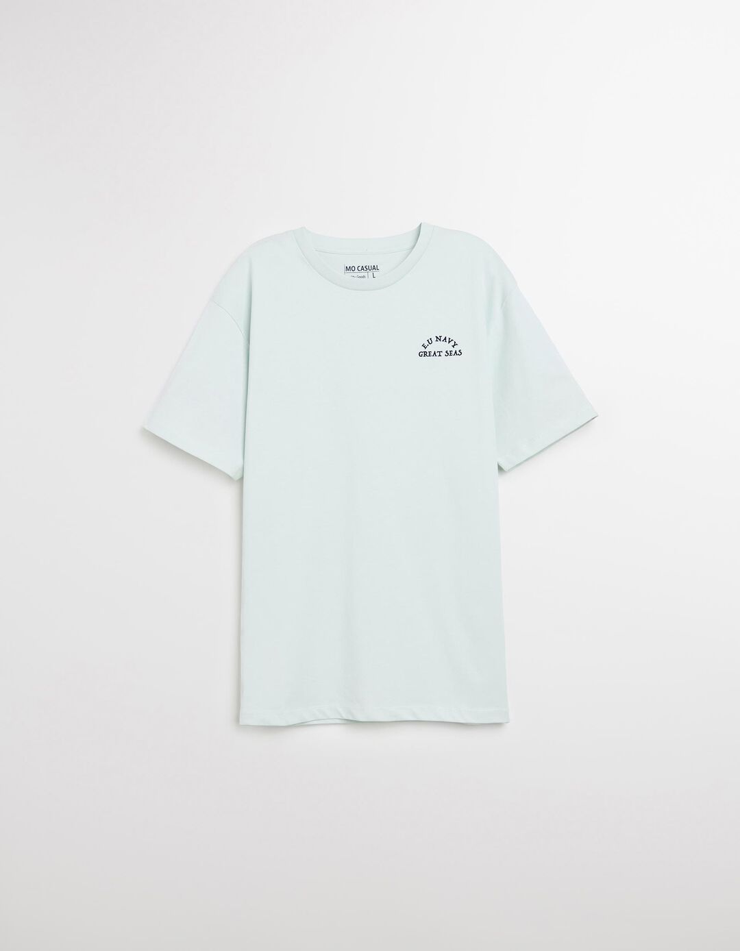 T-shirt Print, Homem, Azul Claro
