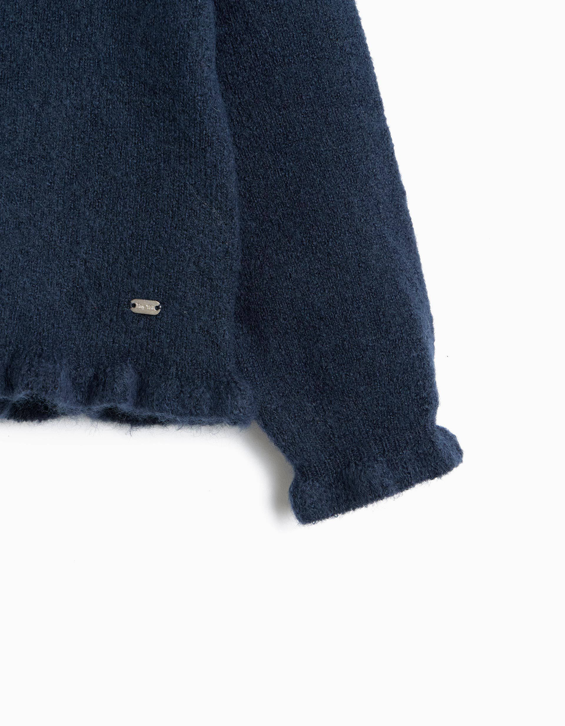 Comprar Online Casaco De Malha, Menina, Azul Escuro