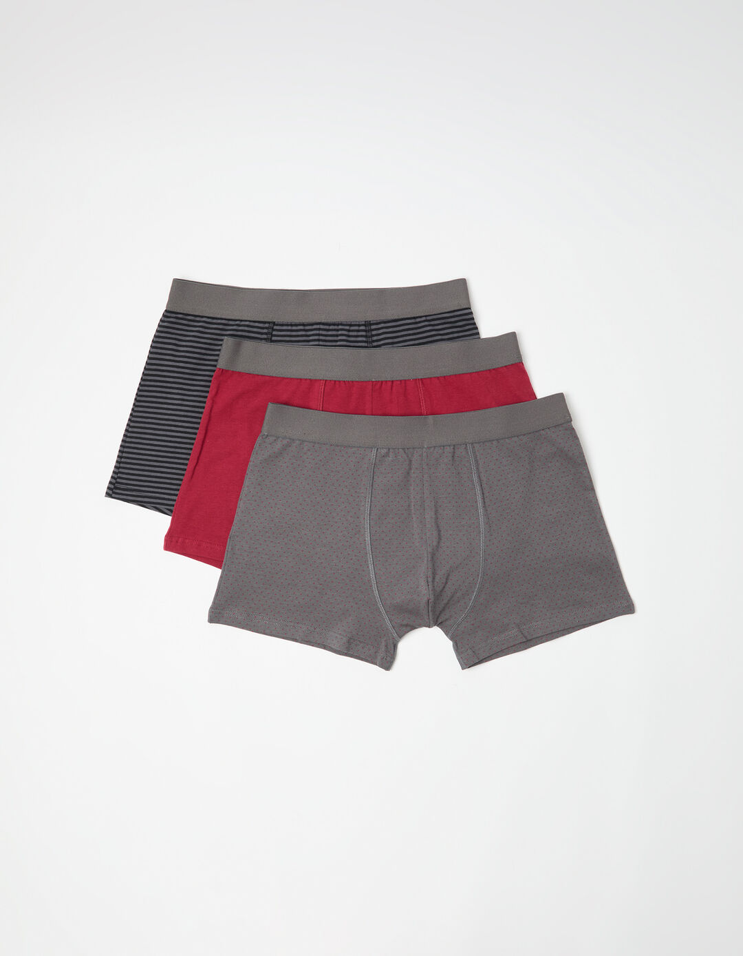 Pack 3 Boxers, Homem, Cinzento Escuro