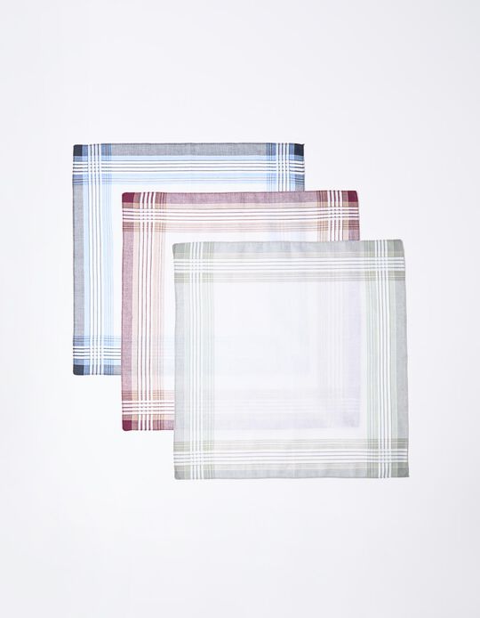 Comprar Online Pack 3 Lenços, Homem, Multicor