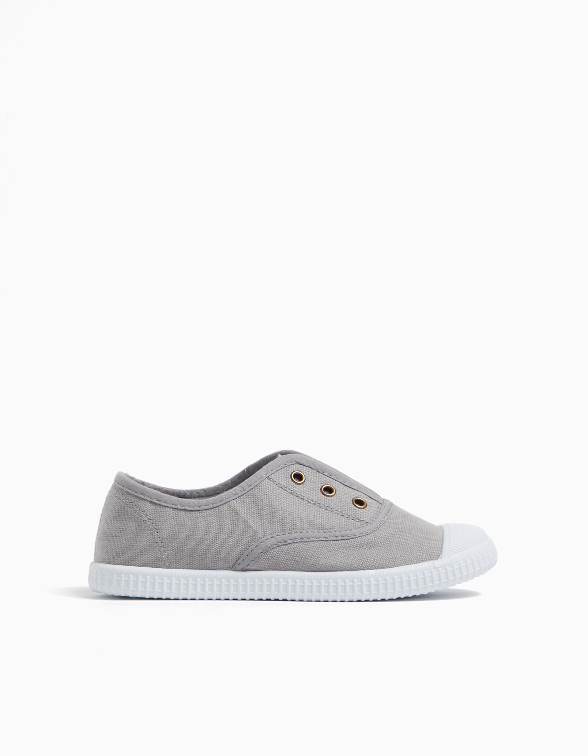 Comprar Online Lace-up Canvas Sneakers, Boy, Gray