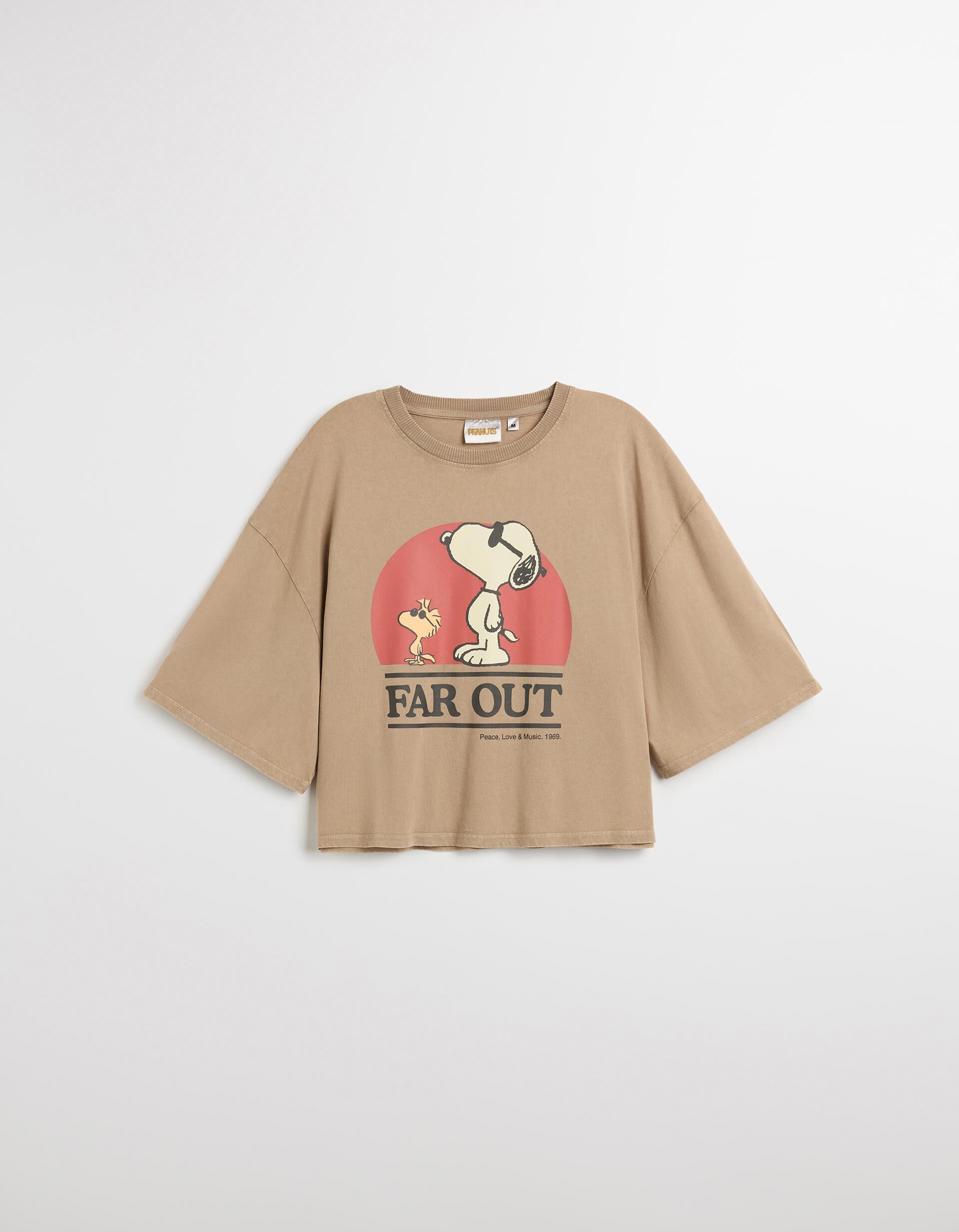 Comprar Online T-shirt 'Snoopy', Mulher, Castanho