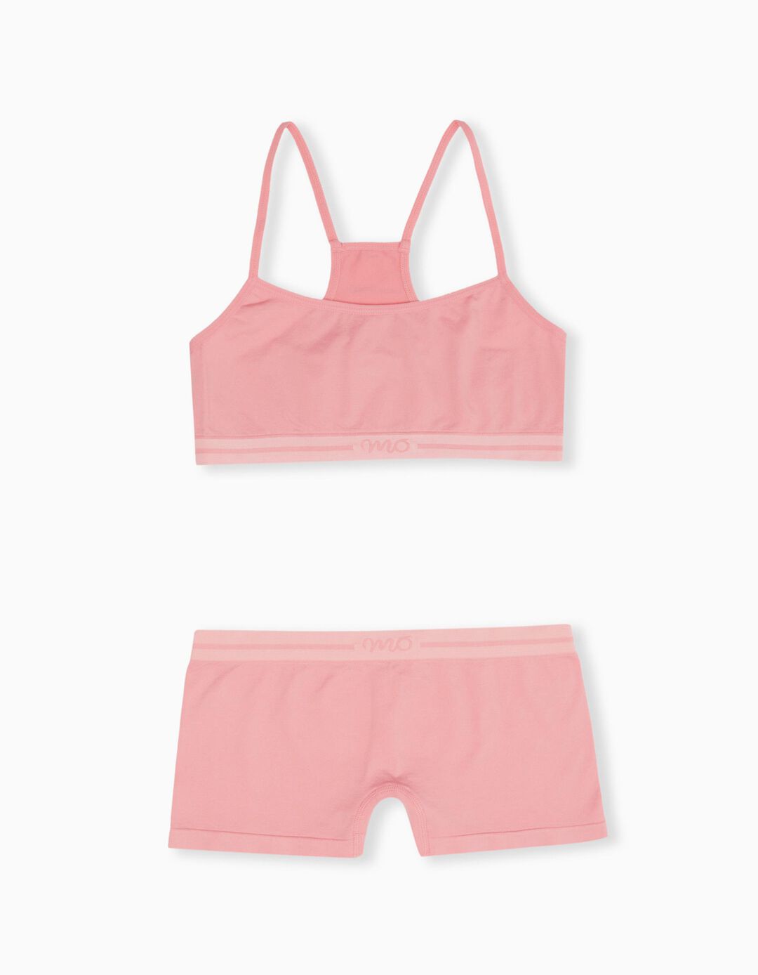 Top + Seamless Boxers Pack, Girls, Light Pink