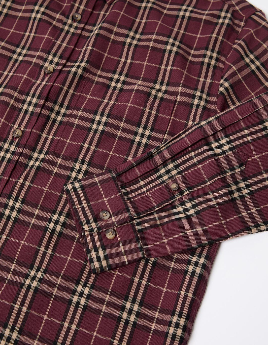 Camisa de Xadrez, Homem, Vermelho Escuro