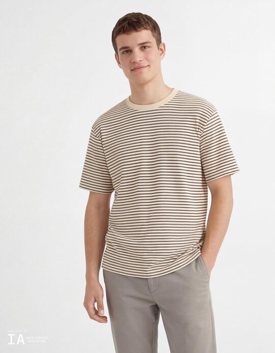 Comprar Online T-shirt Jersey, Homem, Castanho