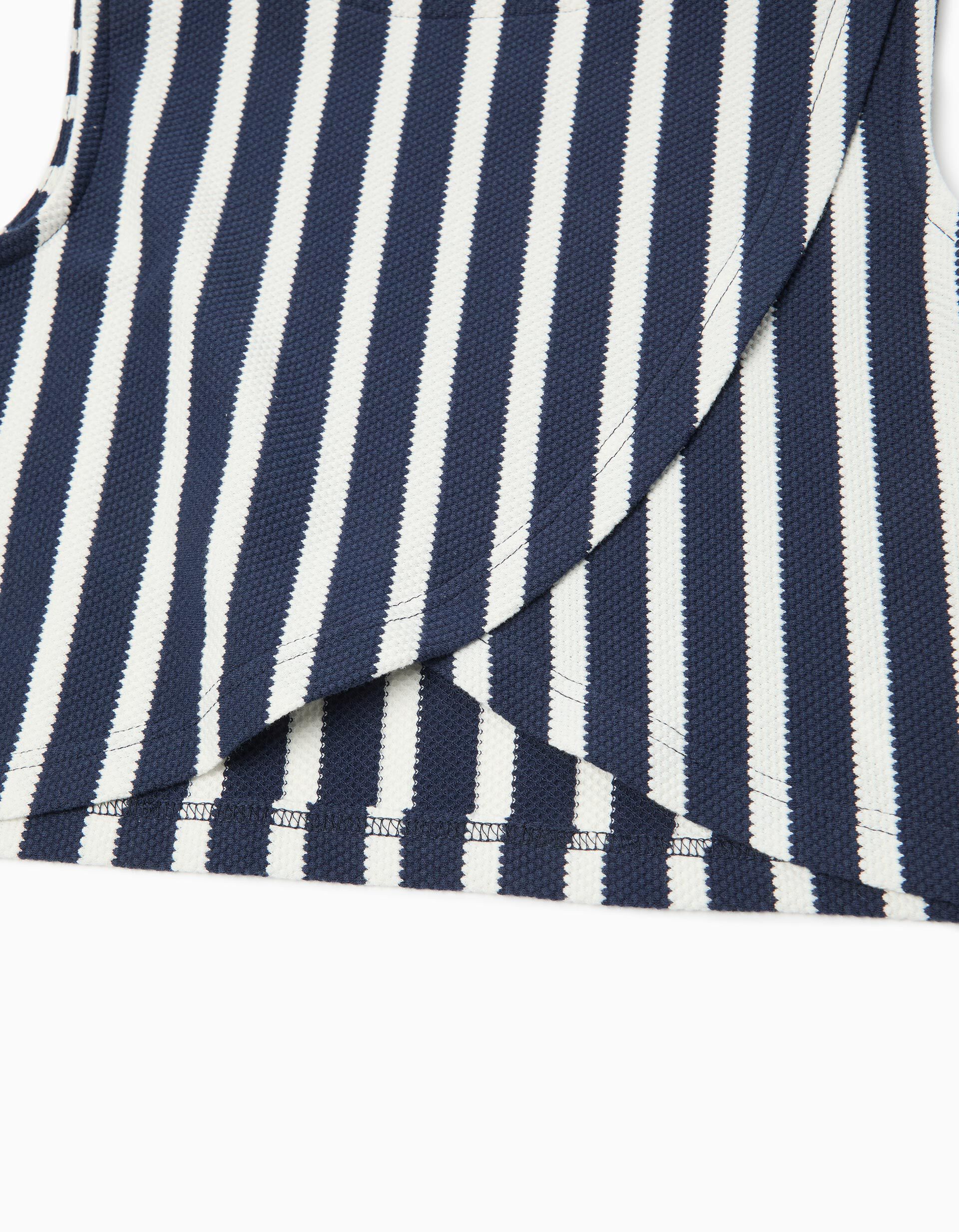 Comprar Online Top Riscas, Menina, Azul Escuro