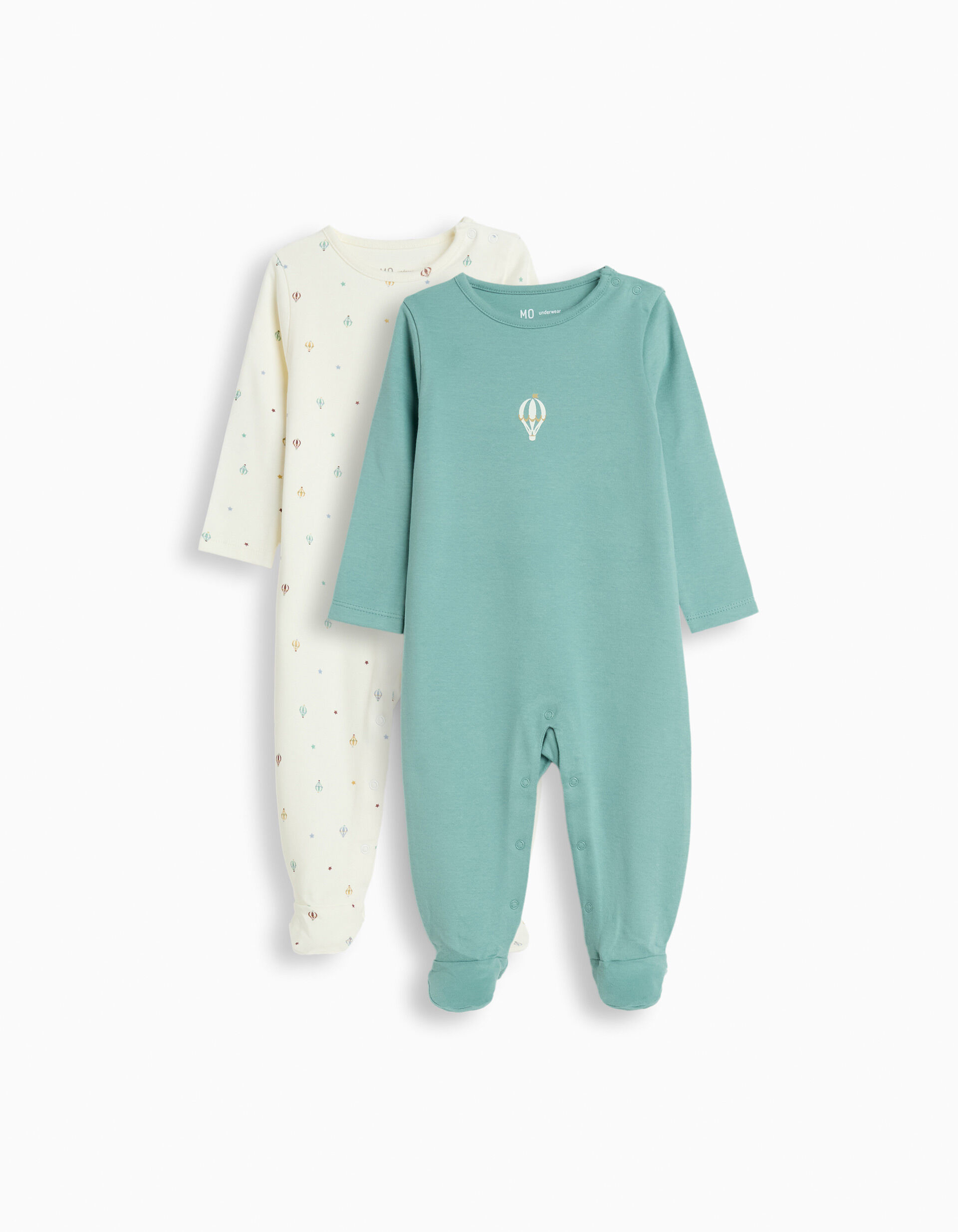 Comprar Online Pack 2 Babygrows, Rec&eacute;m-Nascido, Verde Escuro