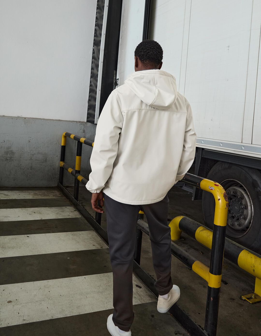 Parka com Capuz, Homem, Cinzento Claro