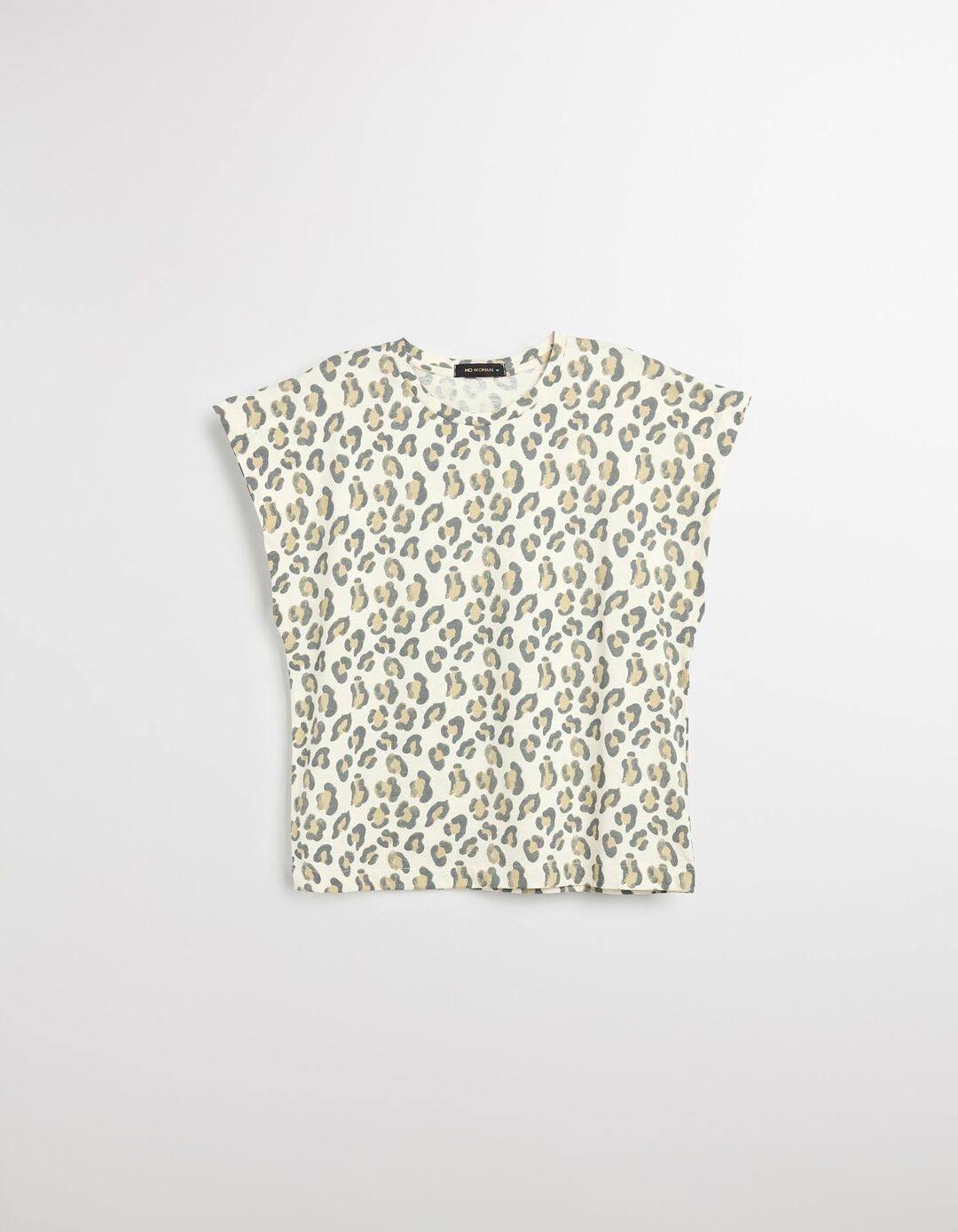 T-shirt Print, Mulher, Bege Claro