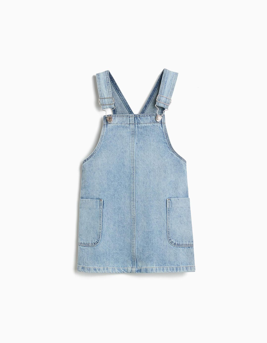 Saia Jardineira, Menina, Azul Claro