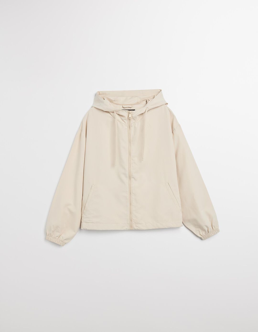 Parka com Capuz, Mulher, Bege 