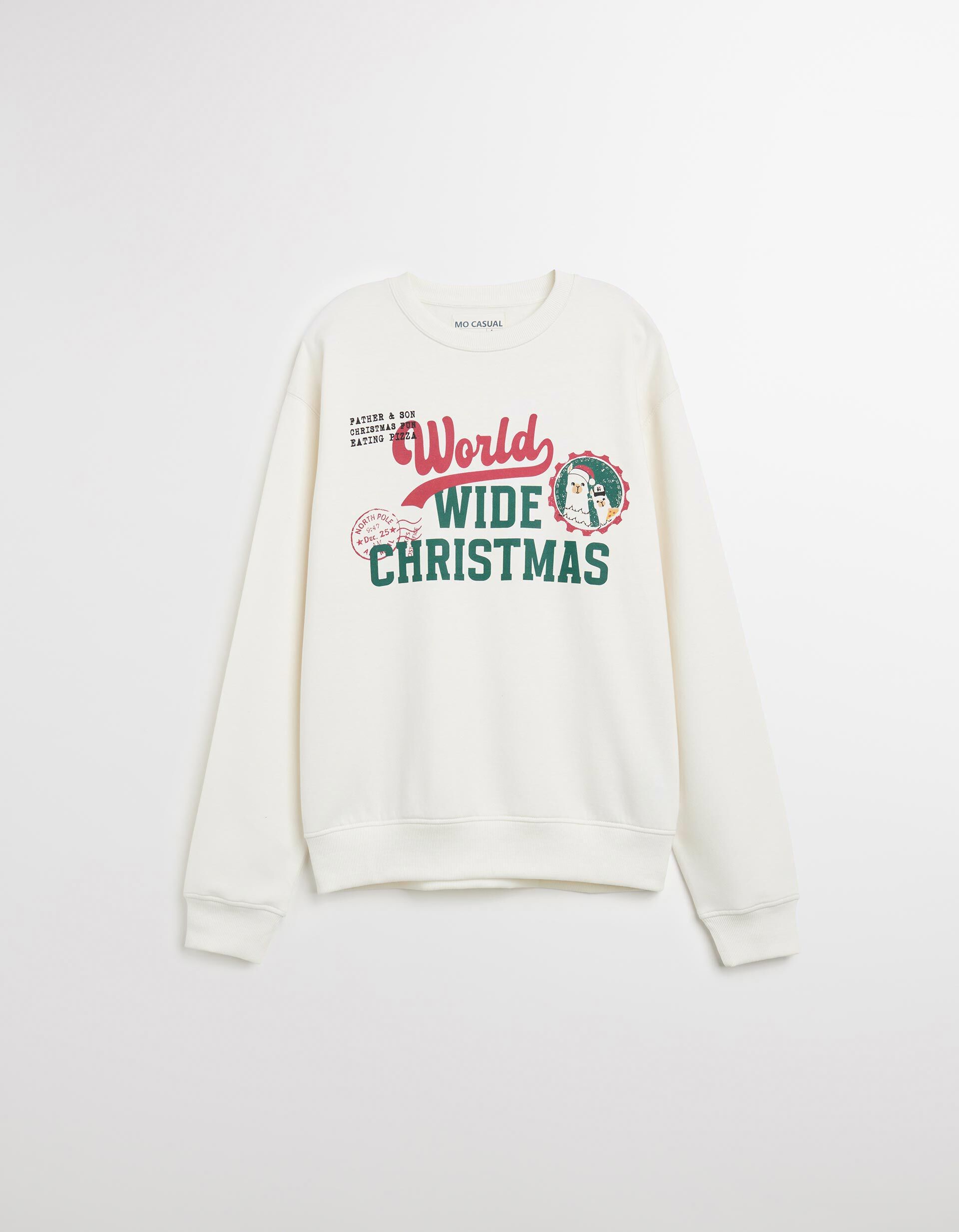 Comprar Online Sweatshirt de Natal, Homem, Cru