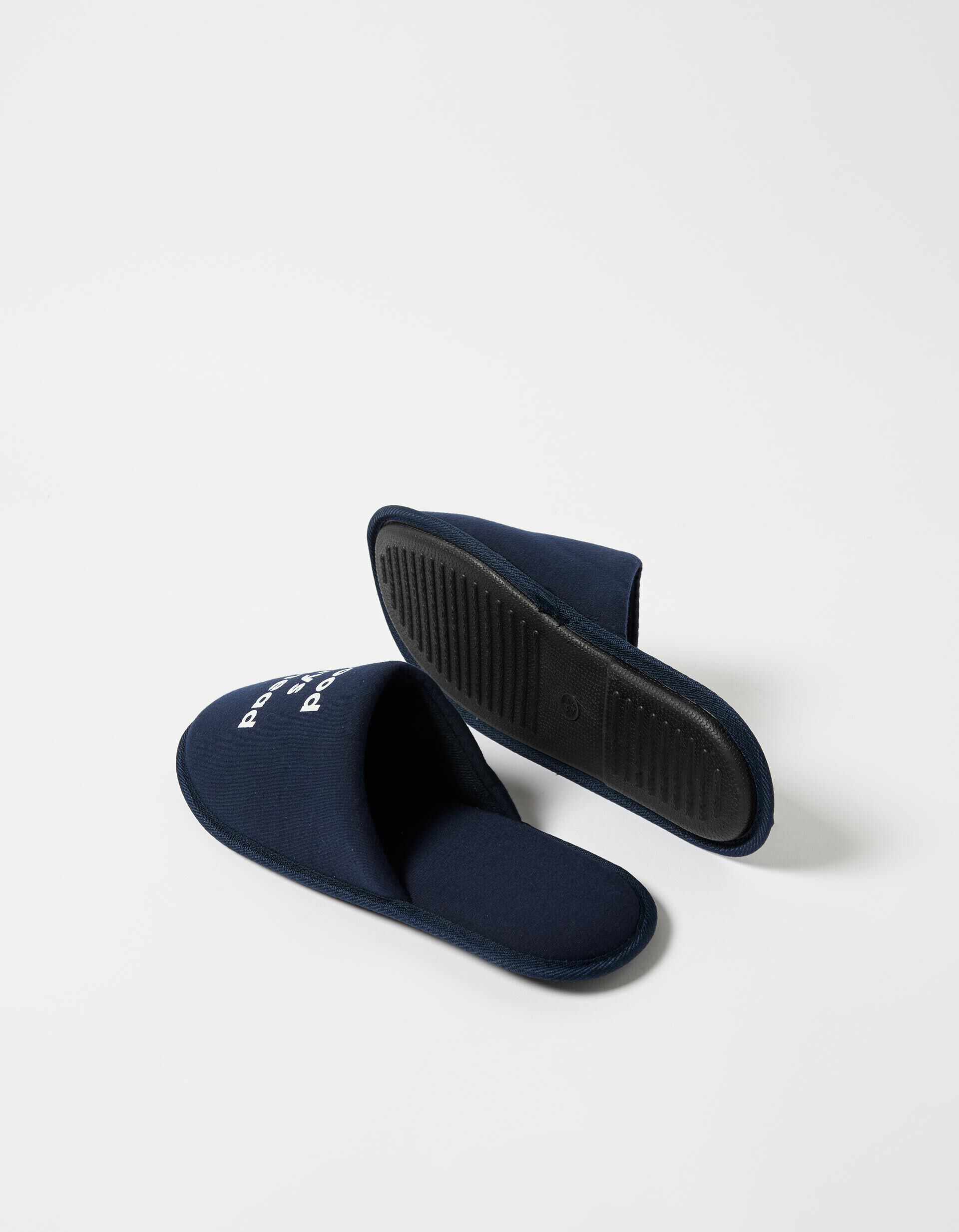 Comprar Online Chinelos de Quarto Estampado, Homem, Azul Escuro