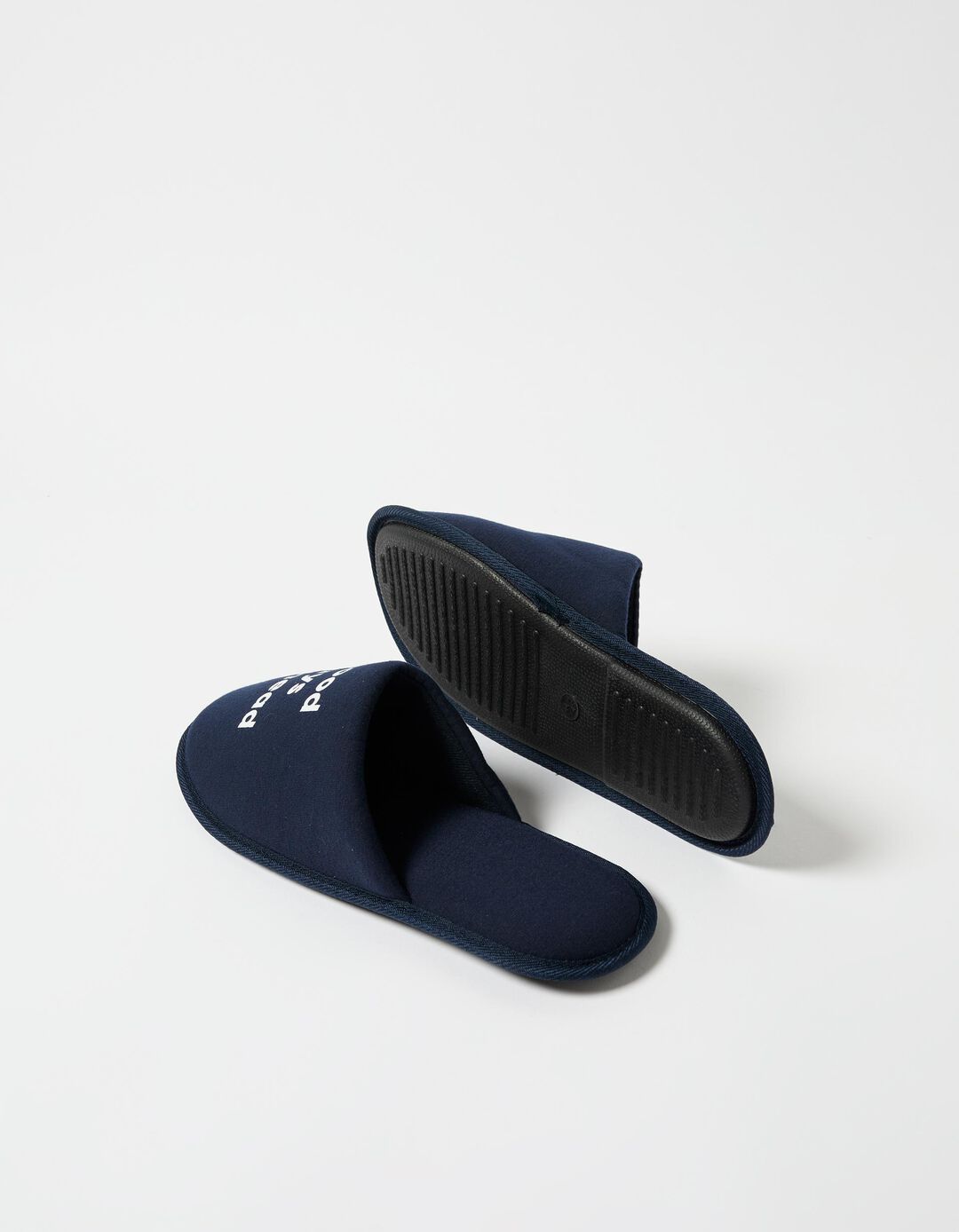 Chinelos de Quarto Estampado, Homem, Azul Escuro