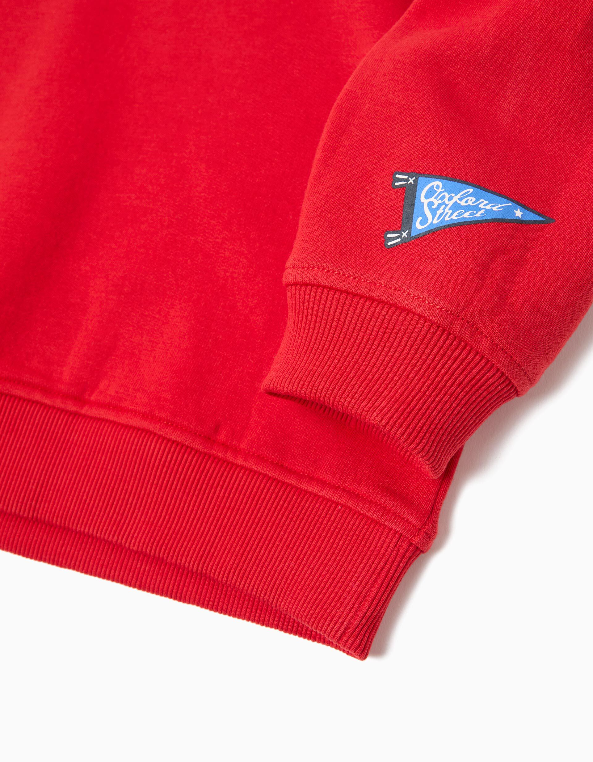 Comprar Online Sweatshirt de Felpa, Menino, Vermelho 