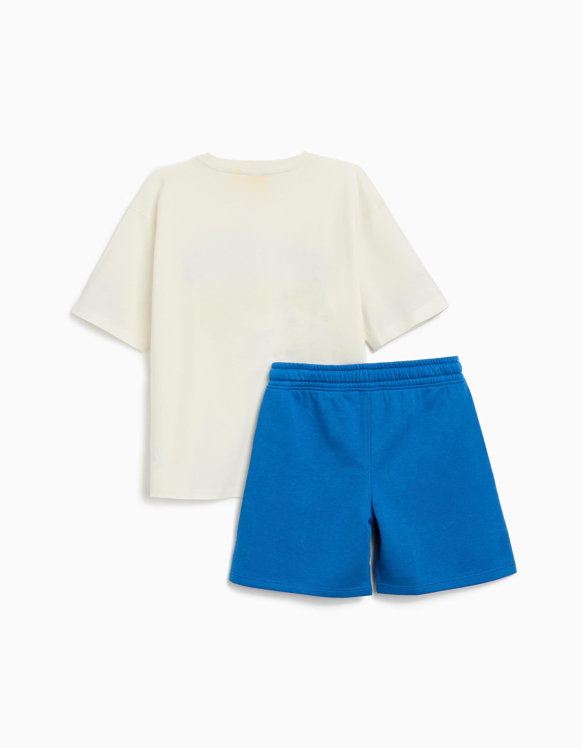 Comprar Online Conjunto T-shirt e Cal&ccedil;&otilde;es ''Minions', Menino, Azul Escuro