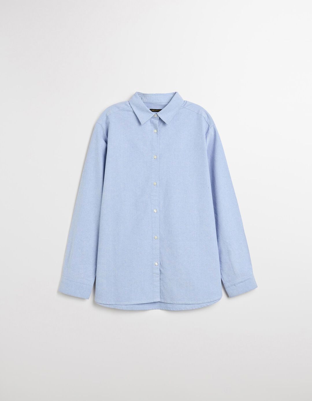 Camisa de Manga Comprida Oxford, Mulher, Azul