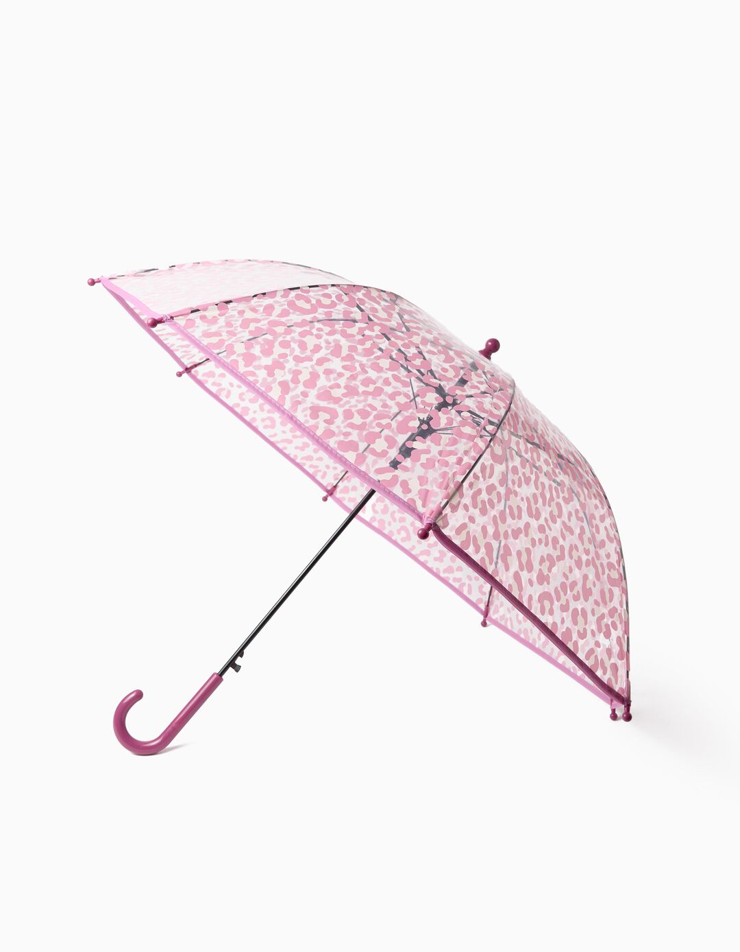 Guarda-Chuva Animal Print, Menina, Rosa