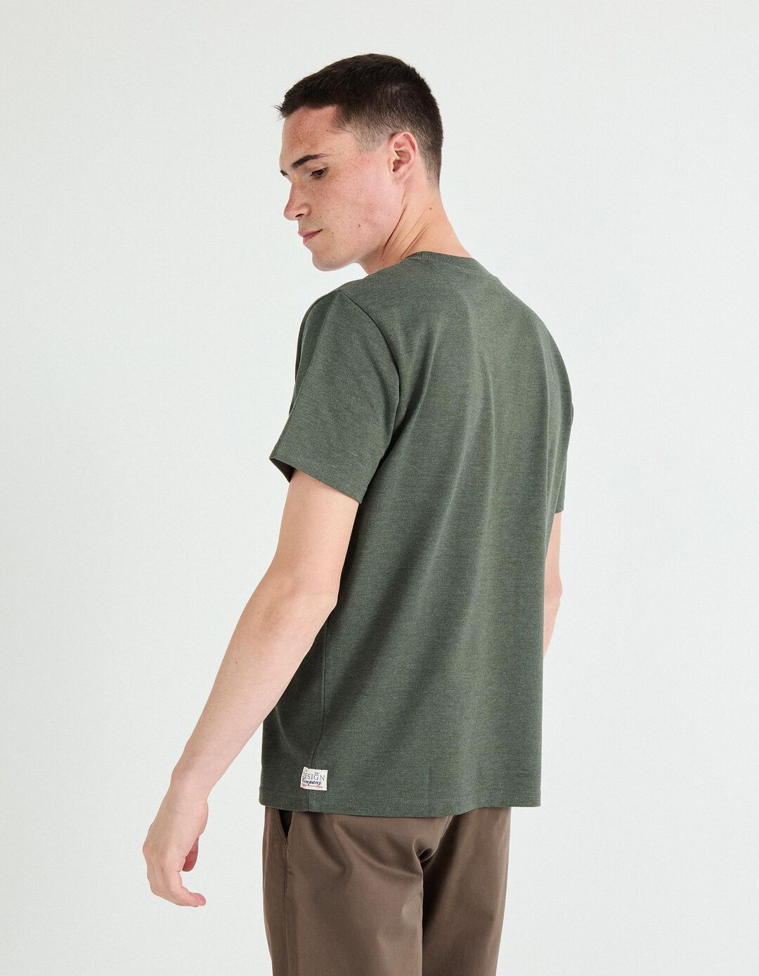 T-shirt, Homem, Verde Escuro