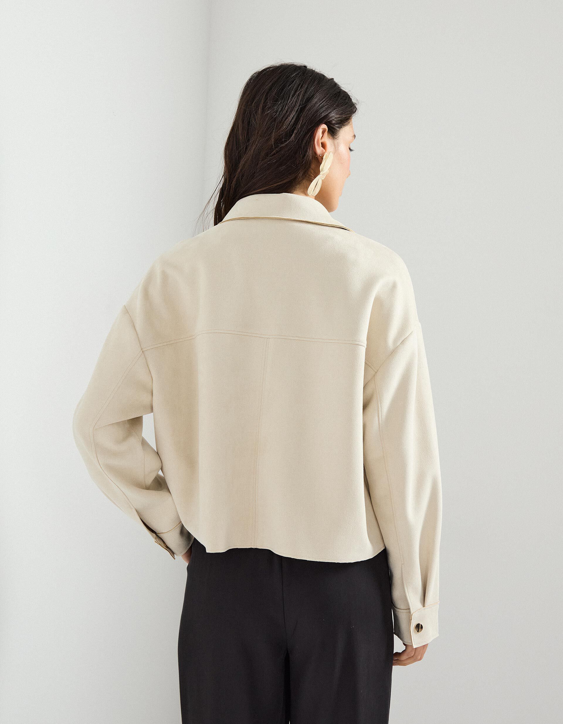 Comprar Online Casaco em Microfibra, Mulher, Branco