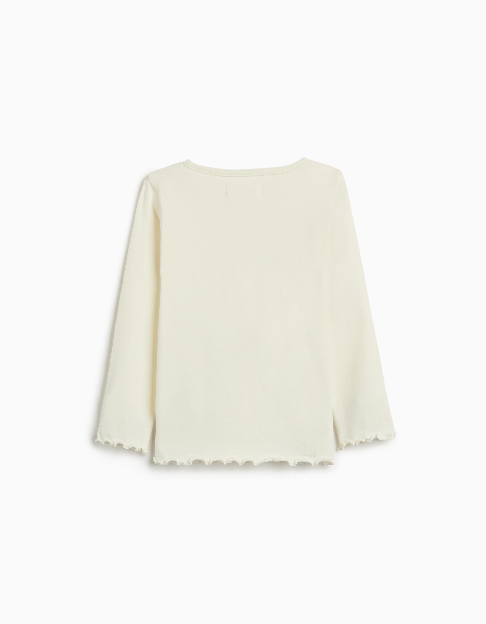 Comprar Online T-shirt de Manga Comprida, Menina, Branco