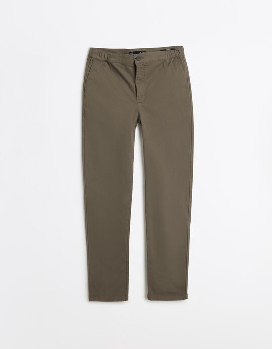 Comprar Online Cal&ccedil;as 'Tapered Fit', Homem, Verde Escuro