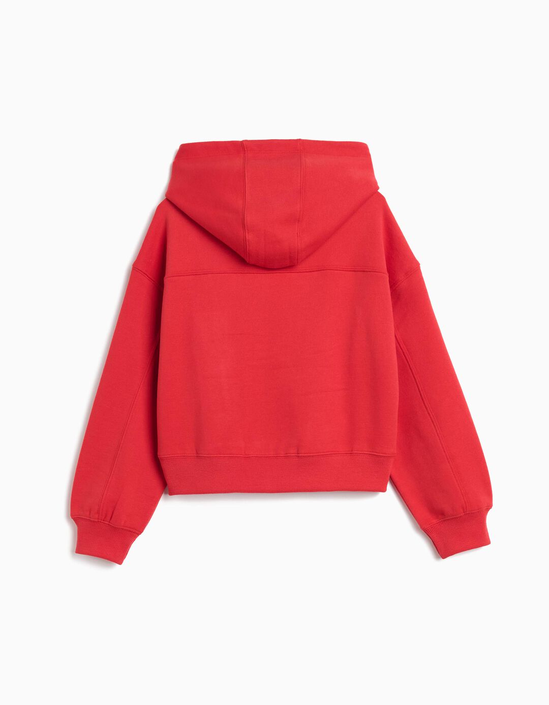 Sweatshirt com Capuz, Menina, Vermelho