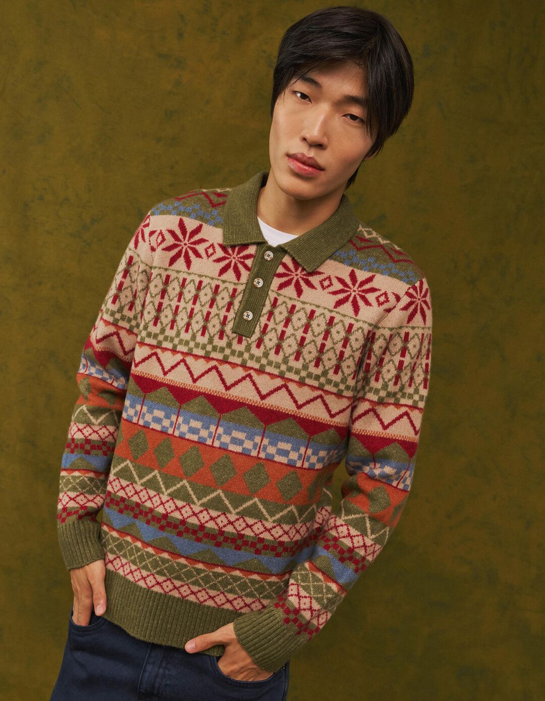 Sweater De Malha, Homem, Verde