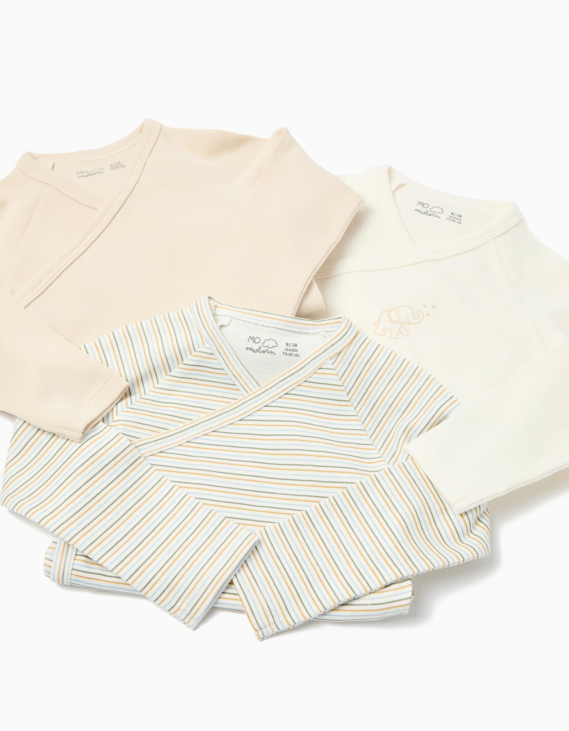 Comprar Online Pack 3 Bodies Quimono, Beb&eacute;, Multicor