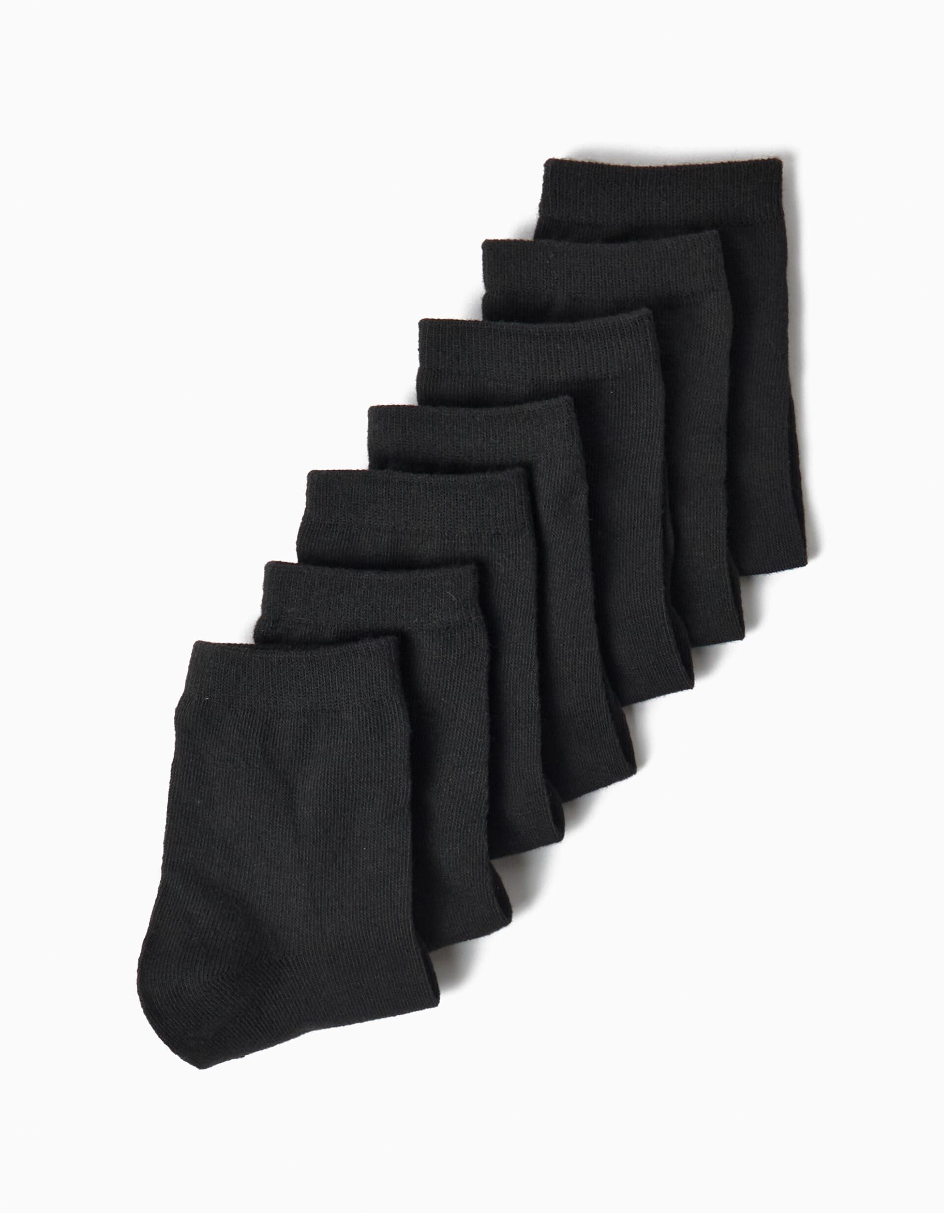 Comprar Online Pack 7 Pares De Meias, Menino, Preto