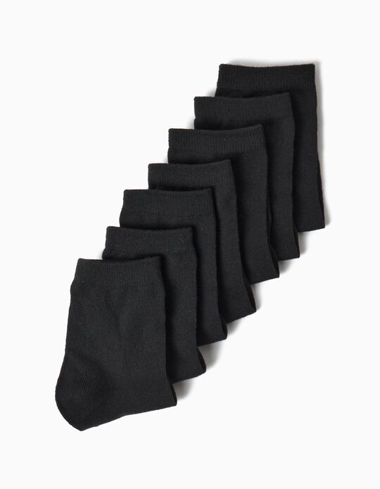 Comprar Online Pack 7 Pares De Meias, Menino, Preto