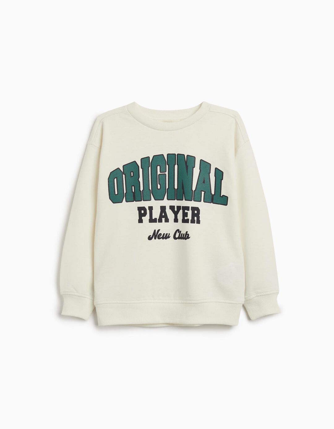 Sweatshirt de Felpa, Menino, Cru
