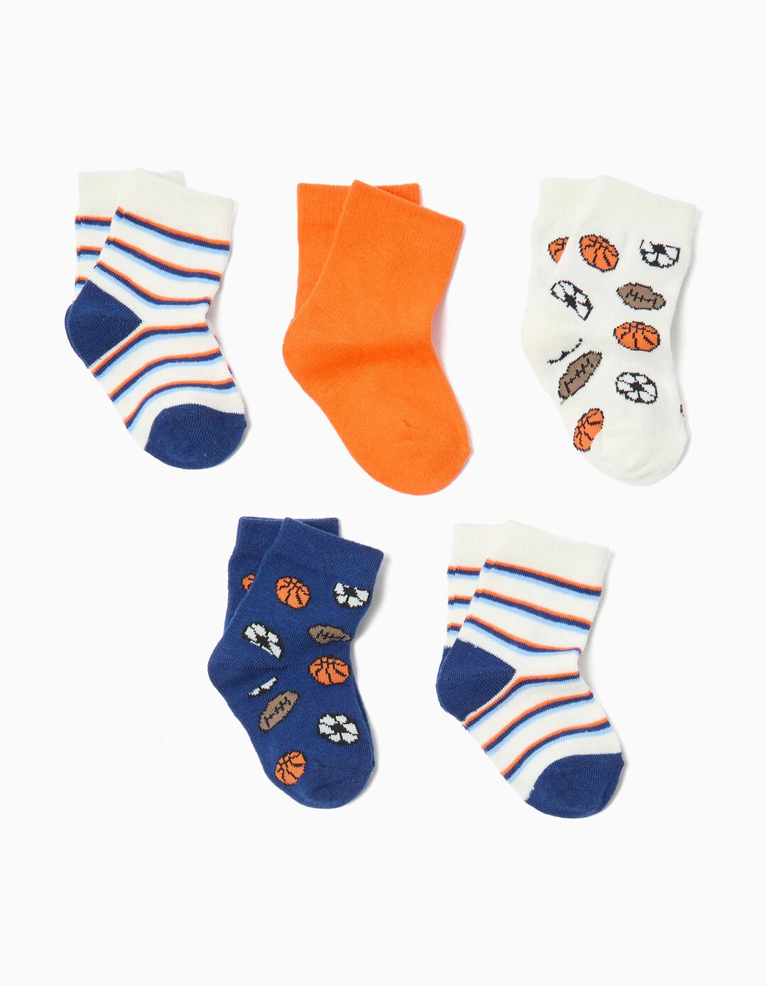 Pack 5 Pares de Meias, Menino, Multicor