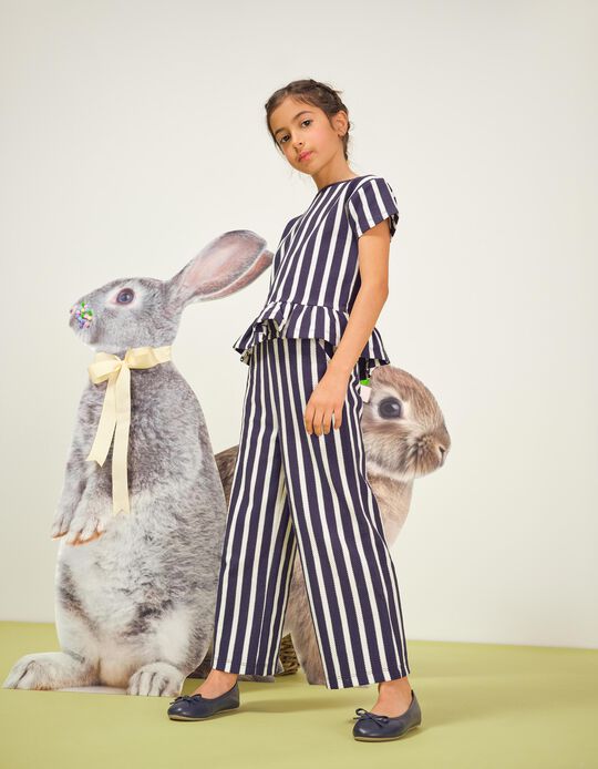 Comprar Online Conjunto T-shirt e Cal&ccedil;as, Menina, Azul Escuro