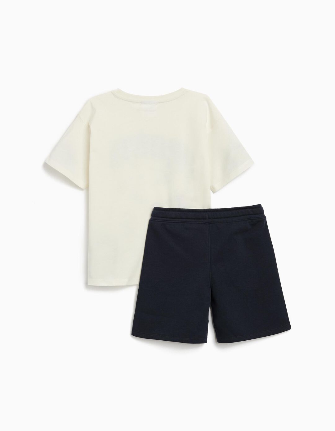 Conjunto T-shirt e Calções 'Snoopy', Menino, Azul Escuro