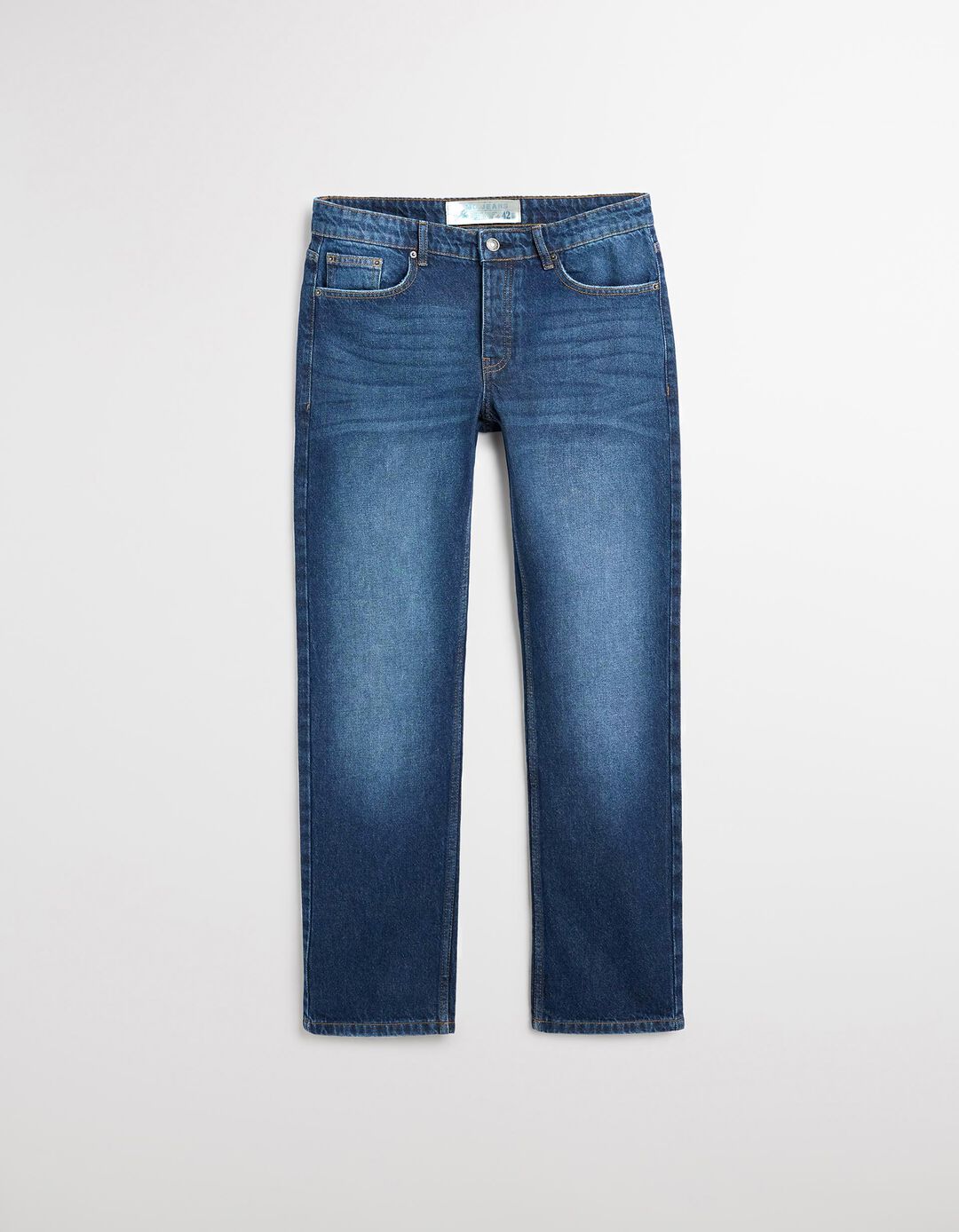 Calças de Ganga 'Straight Fit', Homem, Azul Escuro