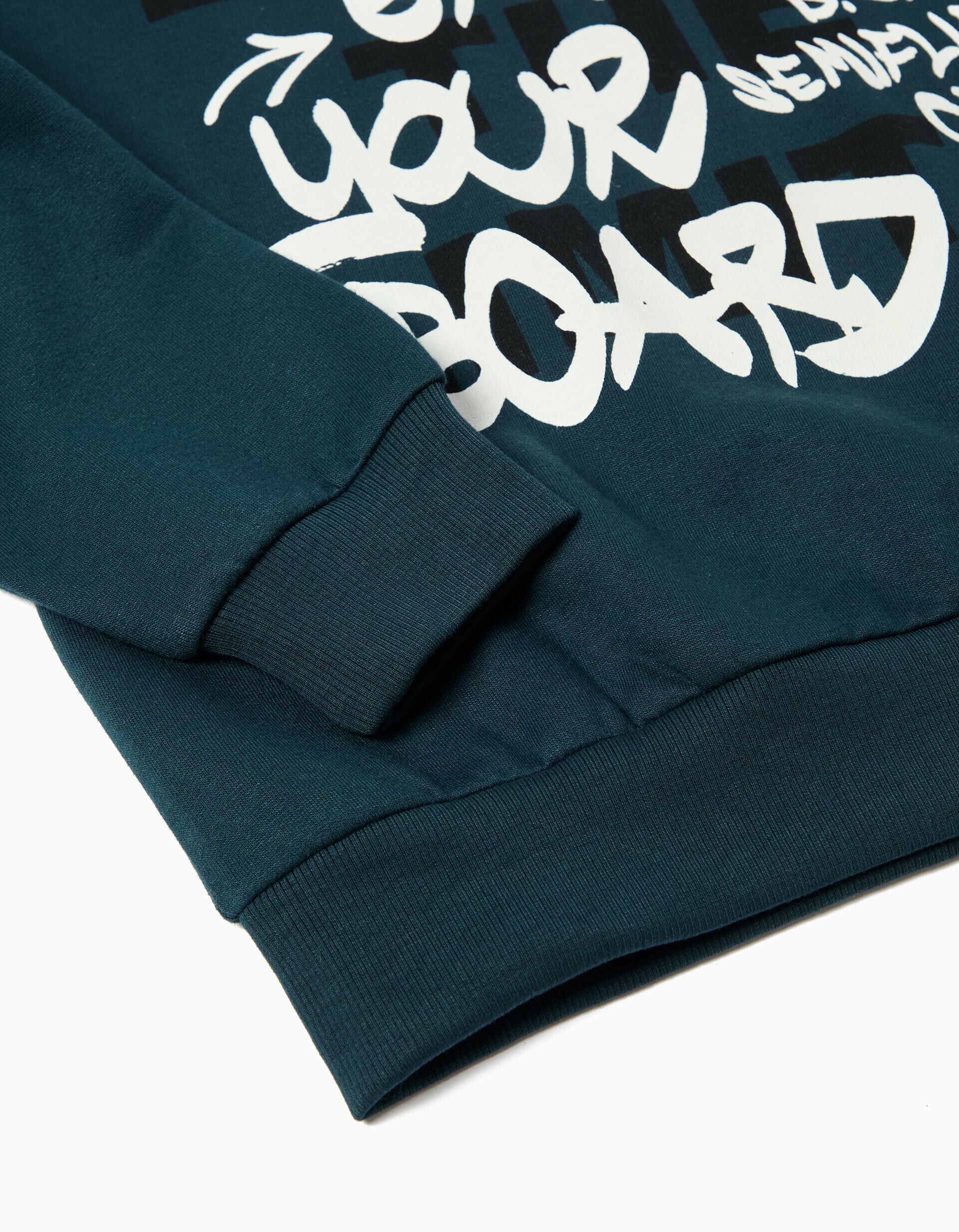 Comprar Online Sweatshirt de Felpa, Menino, Azul Escuro 