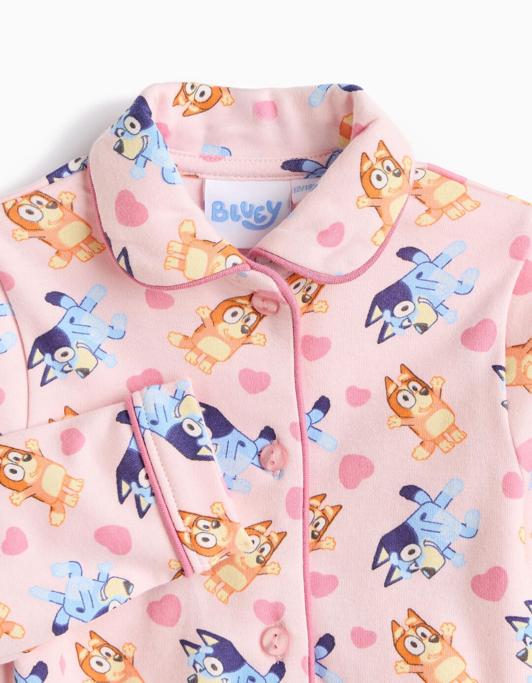 Pijama Camiseiro 'Bluey', Menina, Rosa Claro