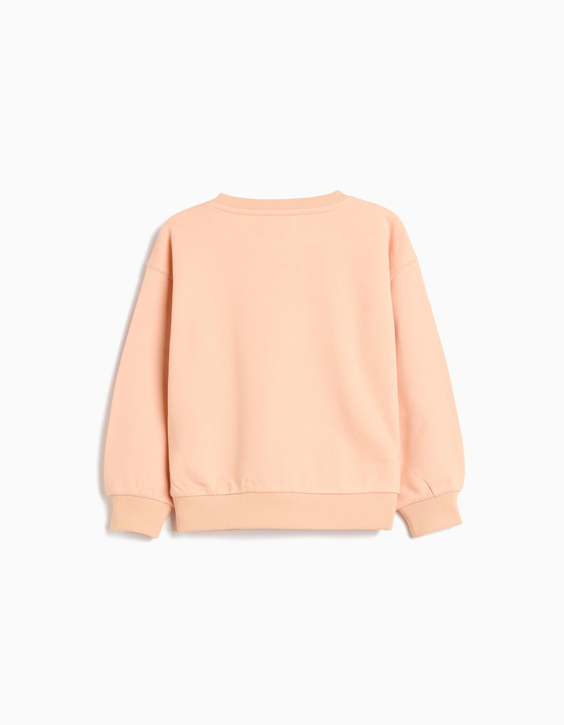 Comprar Online Sweatshirt de Felpa, Menina, Laranja Claro