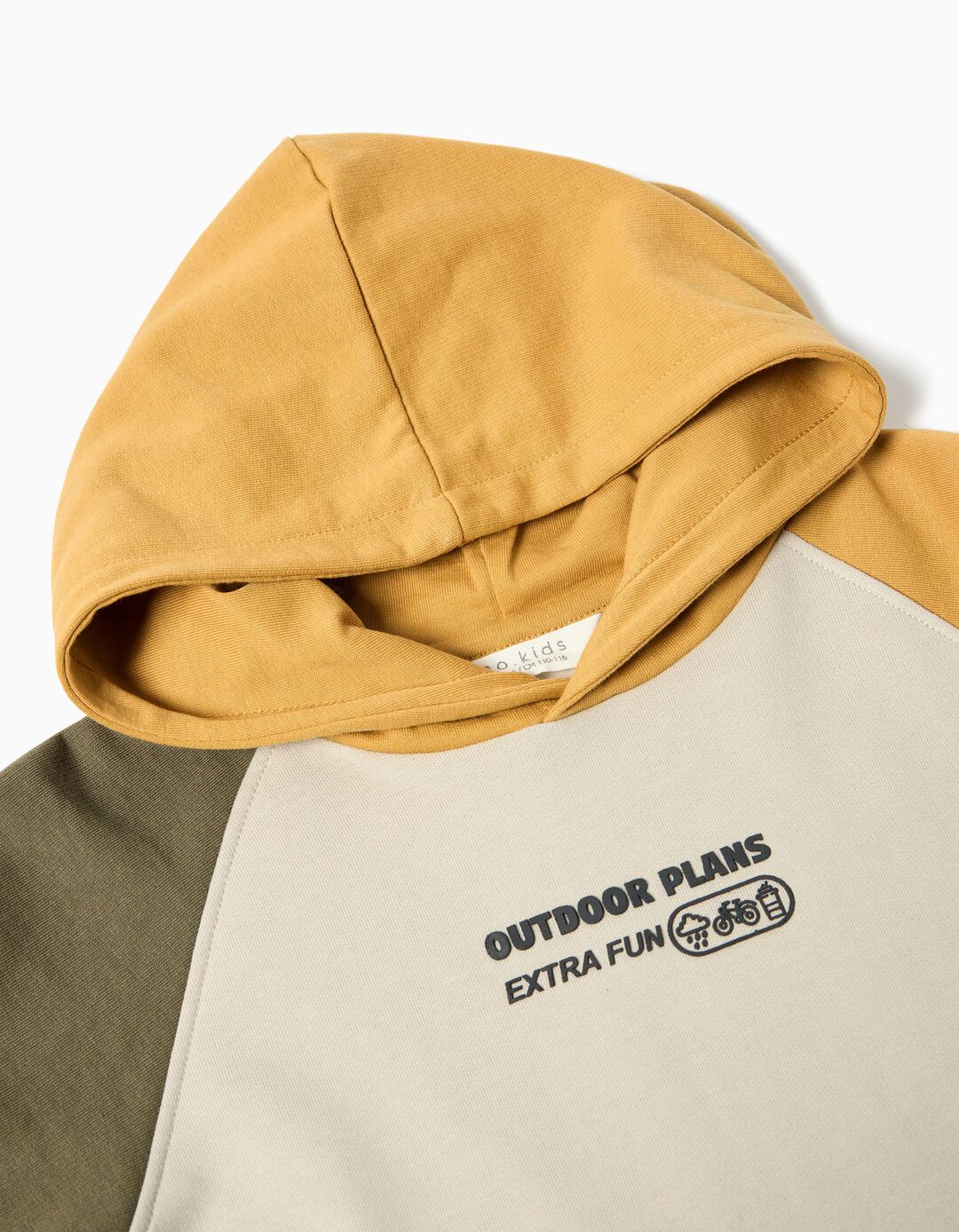 Sweatshirt de Felpa Capuz, Menino, Cinzento